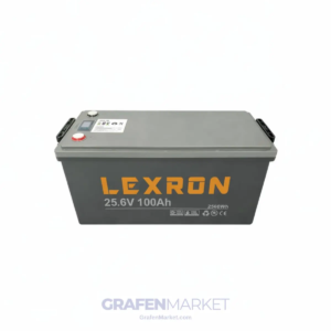 LEXRON 100 Ah 25,6 V (25,6V) LiFePO4 Lityum Batarya / Akü
