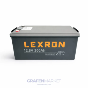 LEXRON 200 Ah 12,8 V (12,8V) Premium Serisi LiFePO4 Lityum Batarya / Akü