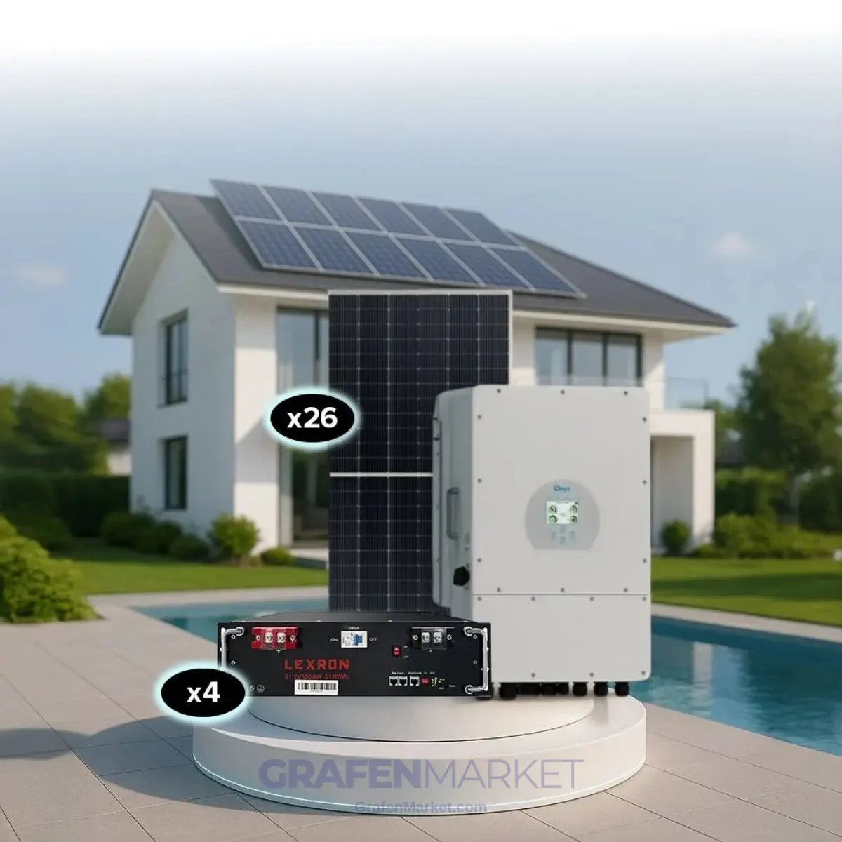 LEXRON 12KW TRİFAZE HİBRİT SİSTEM 2