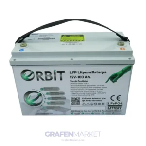 ORBİT 12 V 100 Ah LiFePO4 Akü-Marin Tip-VP
