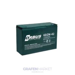 Orbus 12V 42Ah Elektrikli Bisiklet Aküsü (6-DZM-42)