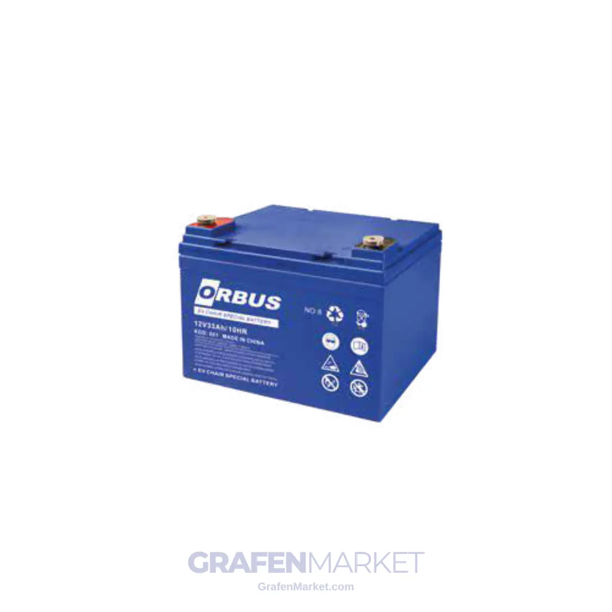 Orbus 12V 33Ah Engelli Araç Bataryası