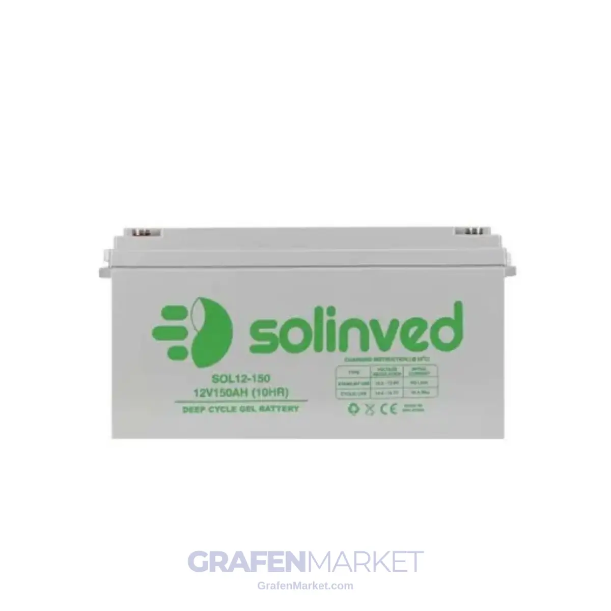 SOLİNVED 12V 150 Ah Jel Akü