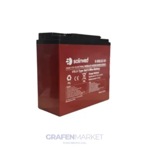 SOLİNVED 12V 24AH VRLA Type Elektrikli Bisiklet Aküsü (Premium)