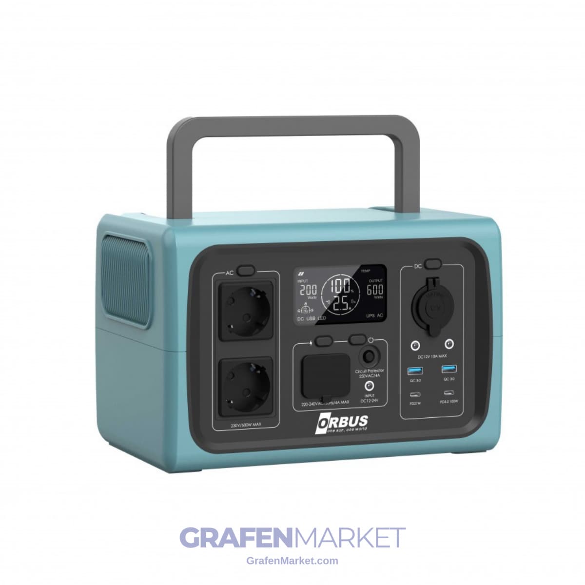 ORBUS 600 W (512 Wh) Taşınabilir Güç İstasyonu