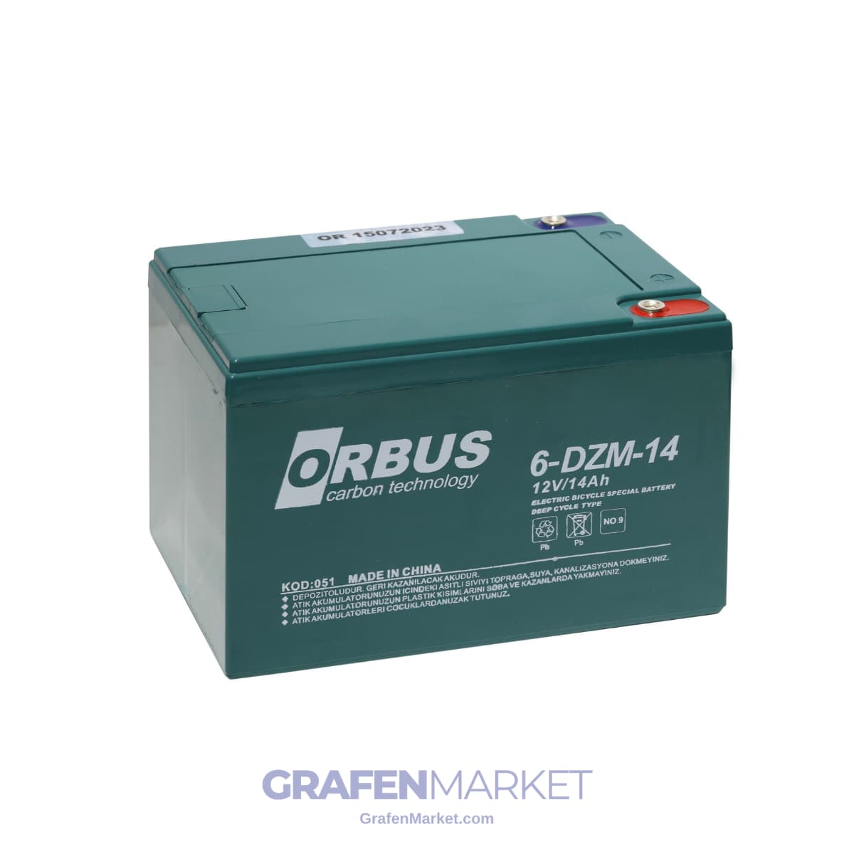ORBUS 12V14AH ELEKTRİKLİ MOTOR AKÜSÜ