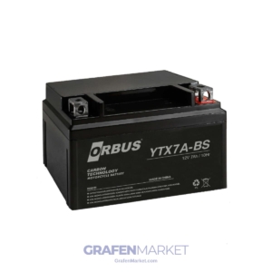 ORBUS YTX7A-BS ASİTİ İÇİNDE KARBON AKÜSÜ/YATIK