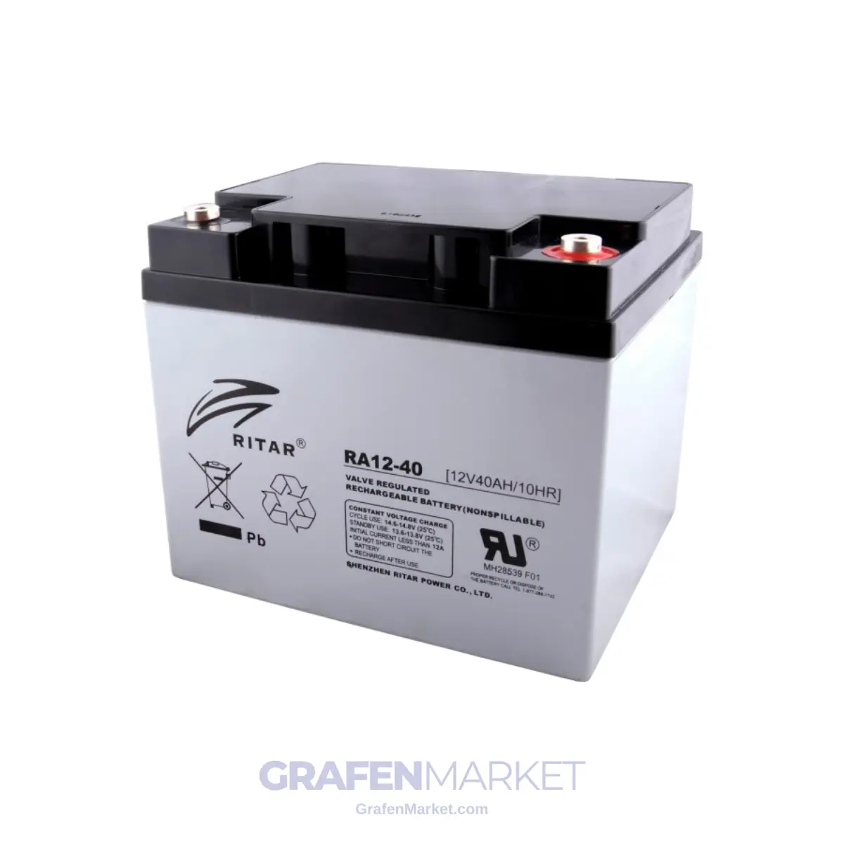 RİTAR 12V 40AH KURU TİP (AGM) RA SERİSİ