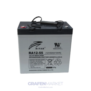RİTAR 12V 55AH KURU TİP (AGM) RA SERİSİ