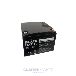 BLACK BATT 12 V 26 Ah Kuru Tip Akü / Batarya