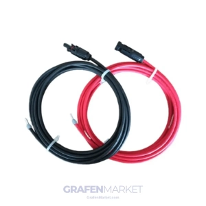 MC4 Soketli 6 mm Solar Güneş Paneli Kablosu | 10 Metre (5+5 m) | 1000V DC