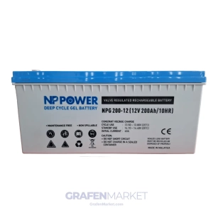 NP POWER 12V 200 Ah Jel Akü