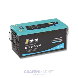 ORBUS 200Ah 12.8V LiFePO4 Lityum Akü | 2560 Wh Derin Deşarj