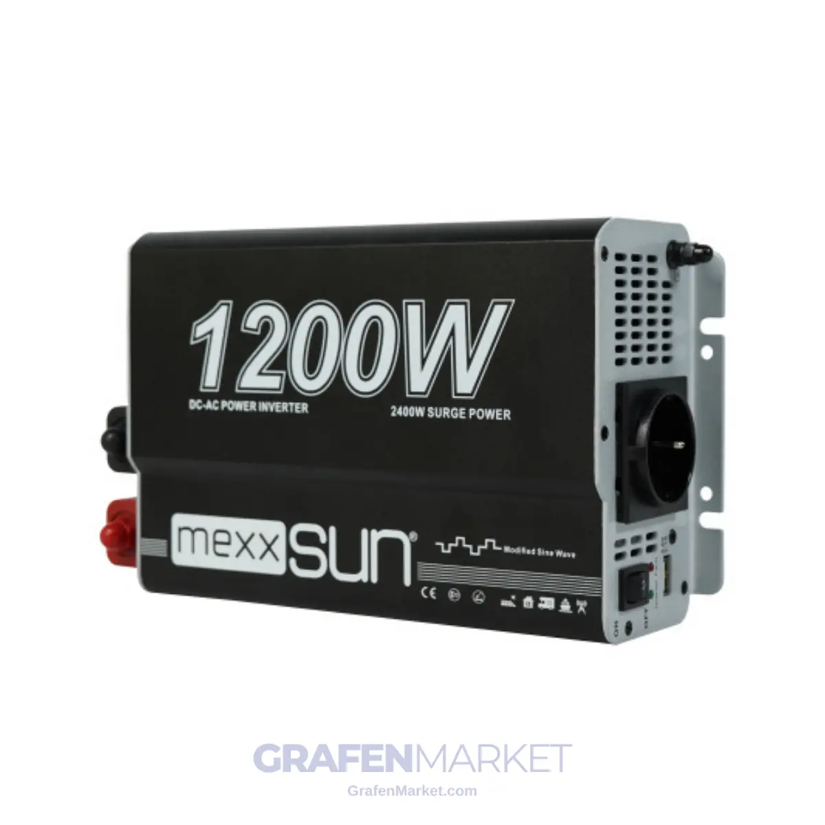 MEXXSUN 1,2 kW (1200W) 24 V Modifiye Sinüs İnverter - Görsel 3