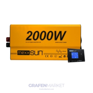 MEXXSUN 2000W (2kW) 12V UPS Tam Sinüs İnverter - Remote Ekran